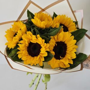 Ramo Sole, 5 girasoles en ramo