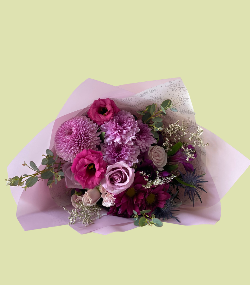 Ramo de estación Violeta. Mix de flores de estación. - Imagen 5